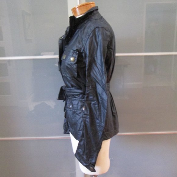 Superdry Limited Waxed Belted Short Trench Jacket - Picture 2 of 7